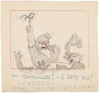"SNOW WHITE AND THE SEVEN DWARFS" ORIGINAL & EARLY STORYBOARD ART LOT. | Hake’s