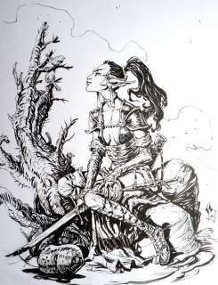 Pontet, Cyril - 1 Original drawing - Chroniques de la Lune Noire - Feidreiva - 2025 | Catawiki