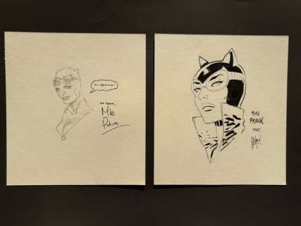 Mike Perkins - Guillem March - 2 Original drawing - 2 x Catwoman Illustrationen von bekannten Superhelden Zeichnern | Catawiki
