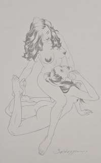 Baldazzini, Roberto - 1 Original drawing - Passionate struggle | Catawiki