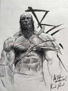 Federici, Riccardo - 1 Original drawing - Warrior | Catawiki