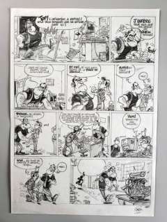 Stédo - 1 Original preliminary page - Garage Isidore - Tome 9 - 2003 | Catawiki