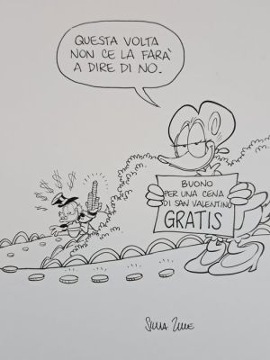 Ziche, Silvia - 1 Original drawing - La Cena di San Valentino - 2015 | Catawiki