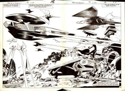 Gene Colan - Jemm Son of saturn 9 p18-19 – Double splash