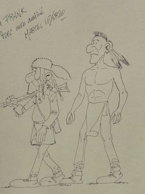 Uderzo, Marcel - 1 Original drawing - Mathias erzählt - Trapper und Indianer | Catawiki