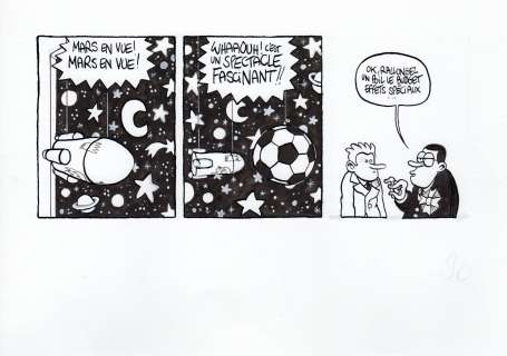 Fabrice Erre | Strip de l’album "Mars!" (Fluide glacial) | Les dessinateurs