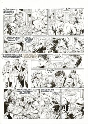 Mitton, Jean-Yves - 1 Original page - De Silence et de Sang T10 - Dans le courant sans fin - 1996 | Catawiki