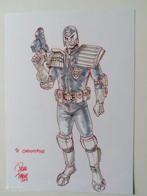 Dylan Teague - 1 Original drawing - Judge Dredd - 2011