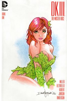 Dave Nestler - "Poison Ivy" sketch cover, mixed medium