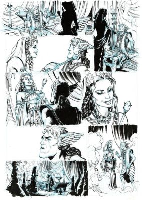 Taranzano, Pierre - 1 Original page - L’Iliade - Héra et Hypnos - 2016 | Catawiki