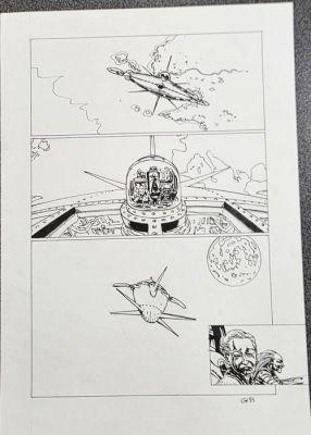 Gess - 1 Original page - L’Oeil de la nuit T2 - Les Grandes profondeurs - 2015 | Catawiki