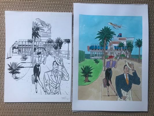 Torres, Daniel - 2 Original colour drawing - Roco Vargas - Roco y la publicidad - 1987 | Catawiki