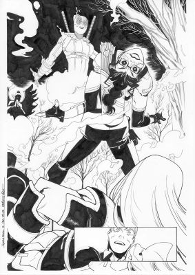 Continue Shopping | GWENPOOL #3 PAGE 12 ORIGINAL PAGE BY STEFANO NESI | Scott’s Collectables