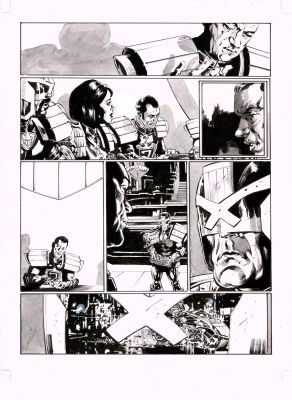 2000AD #2464 p.02 - The Council of Five! | Comic Book Art Gallery