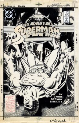 Ordway, Jerry - Adventures of Superman #436 - Cover! | Comic Book Art Gallery