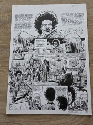 Derib (Claude De Ribaupierre) - 1 Original page - Buddy Longway - La vengeance - 1981