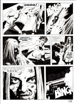 Roi, Corrado - 1 Original page - Dylan Dog Maxi #14 - "Paranoia" - 2001