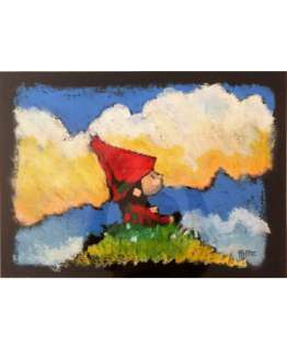 Frezzato Massimiliano | Little Red Riding Hood Original illustration, pastels | MogGallery