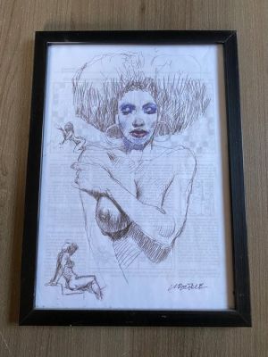 Tanino Liberatore - 1 Original drawing - Liberatore Tanino - " La nudité d’une femme" | Catawiki