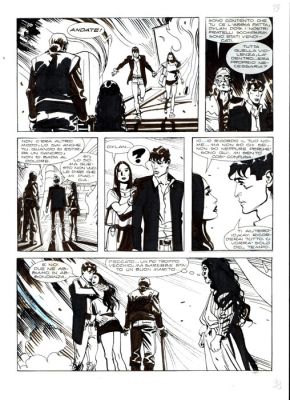 Mari, Nicola - 1 Original page - Dylan Dog Gigante #7 - "Horror Market" - 1998 | Catawiki