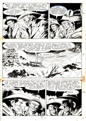 Ticci, Giovanni - 1 Original page - Tex #271 - "Bandoleros!" - 1983