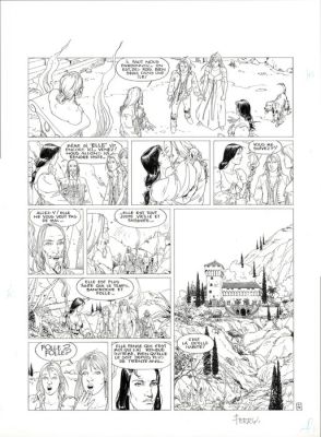 Ferry (Van Vosselen, Fernand) - 1 Original page - Les chroniques de Panchrysia T3 - Les Statues - 1997 | Catawiki