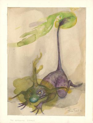 Brian Froud | Illustration originale, "The epizootic" n°23 - Stange stains and mysterious smells | Daniel Maghen