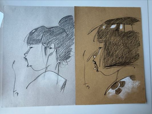 Michetz, Marc - 2 Original drawing - Kogaratsu - Geishas - 2021 | Catawiki