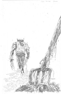LOGAN BLACK WHITE & BLOOD #3 CHRIS CAMPANA ORIGINAL COVER ART | Scott’s Collectables
