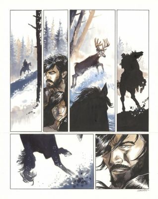 Bernard Vrancken | Chapitre V, planche originale n° 93 - Nouvelle France | Daniel Maghen