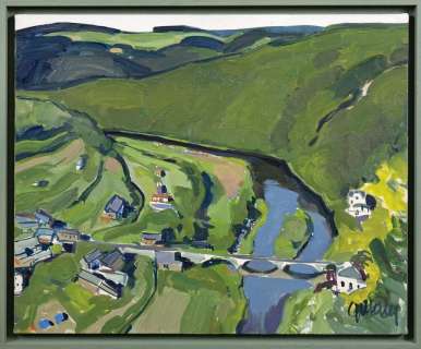 Jijé | La Semois à Poupehan, huile sur carton entoilé.… | Millon