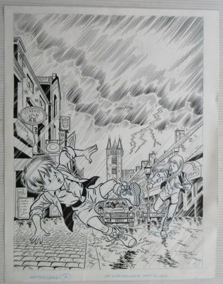 Jeff Broeckx - 1 Original cover - Waterland - De klokkeluider van Sluis - 2002