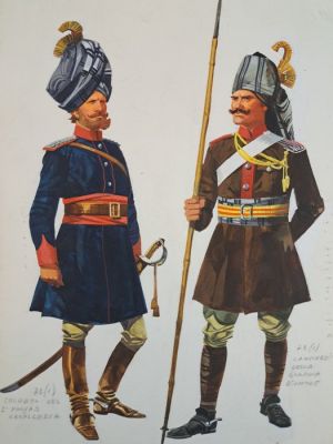 Tacconi, Ferdinando - 1 Original colour drawing - I Lancieri del Bengala | Catawiki