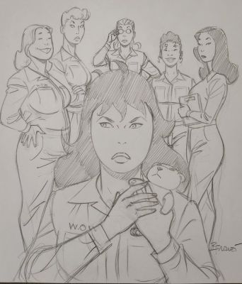 Berthet, Philippe - 1 Original drawing - Poison Ivy | Catawiki