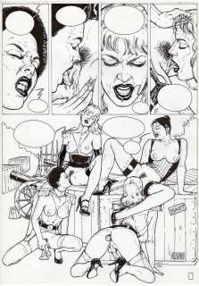 Xavier Duvet - Tavola originale pubblicata in Francia in ‘Reveries, songes impudiques’ e negli Stati Uniti  ‘Fairy Dreams and Wet Memories’ Cm. 25 x 35. Anno di esecuzione 1996.