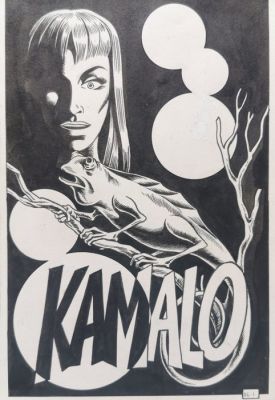 Magnus - 1 Original page - Satanik - Splash Page “Kamalo”