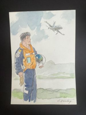 A. Weinberg - 1 Original colour drawing - Dan Cooper | Catawiki