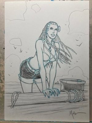 Malfin, Nicolas - 1 Original drawing - Golden City - Mifa - 2026 | Catawiki