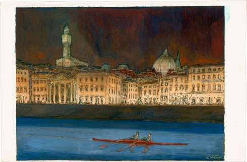 Nicolas de Crécy Né En 1966 | LE LONG DE L’ARNO, FLORENCE | Artcurial