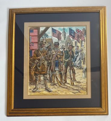 Funcken, Fred & Liliane - 1 Original drawing - L’uniforme et les Armes - La guerre de Sécession - 1969 | Catawiki