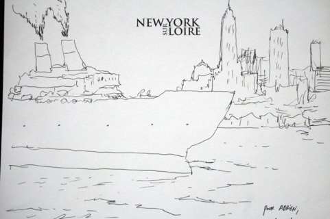 Crécy, Nicolas de - Original Drawing - New York sur Loire - (2007) | Catawiki