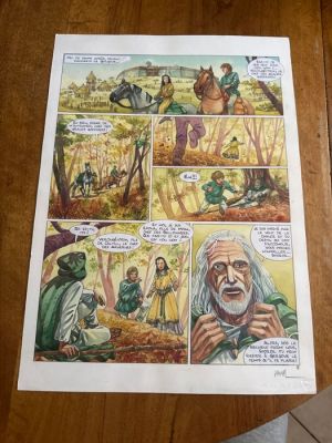 Michaud, Jean-Marie - 1 Original colour page - Alésia - L’alliance brisée - Planche 02 | Catawiki