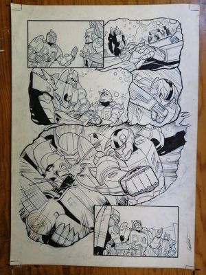 Atilio Rojo - 1 Original page - Transformers - Dawn of autobots | Catawiki