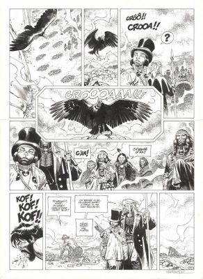 Ralph Meyer | Planche originale n°31 - L’Indien blanc - Undertaker | Daniel Maghen