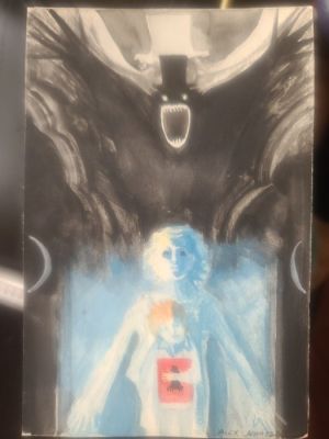 Alexander Juhasz - Original preliminary drawing - The Babadook - Poster Prelim Art - 2017 | Catawiki
