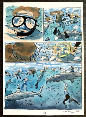 Les Sauvages - page 123 dans l’album - 1 planche originale couleurs directes signée - 2022 | Catawiki