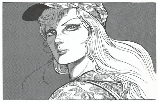 Jin Hirano - 2 Original page - Sahara - Female Foreign Legion | Kazuo Koike - 1983 | Catawiki