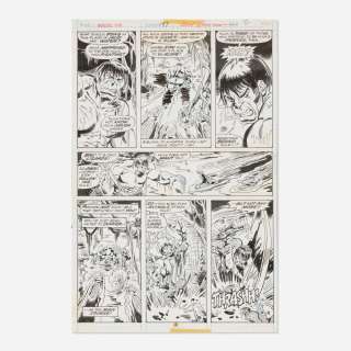 Sal Buscema and Joe Stanton, Incredible Hulk #197 Story Page 2 Original Art (Marvel Comics, 1975) | Landry Pop Auctions