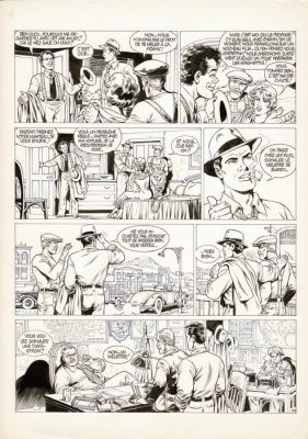 Mitton, Jean-Yves - 1 Original page - De Silence et de Sang T6 - Omerta - 1992 | Catawiki