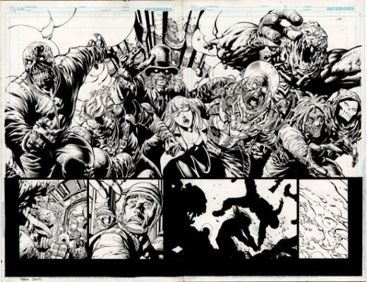 Finch, David - BATMAN: THE DARK KNIGHT (2011) #1 Double Page Splash | Metropolis Comics